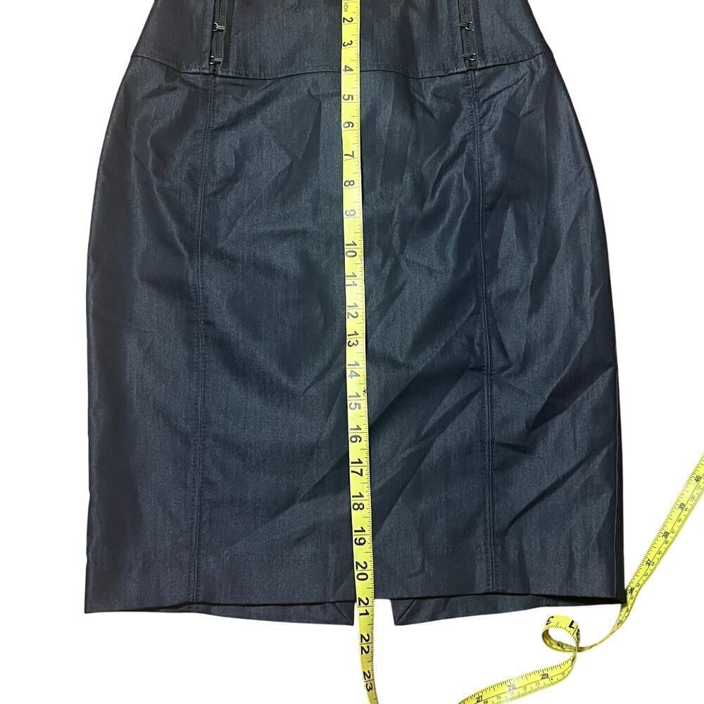 Express Charcoal Black High Waist Pencil Skirt Size 00 - Picture 4 of 7